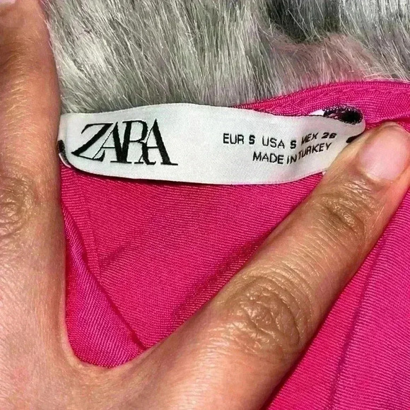 Zara fuchsia hot pink satin slip dress small bloggers fav - Picture 12 of 14